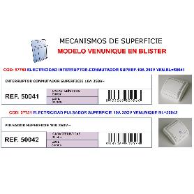 ELECTRICIDAD INTERRUPTOR-CONMUTADOR SUPERF.10A 250V  91841-40841