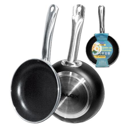 TALOX SARTEN ALUMINIO PRENSADO FULL INDUCCION MANGO INOX 20 CM