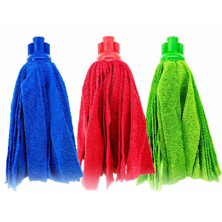 FREGONA MOCHO TIRAS MICROFIBRA 26CM ROSCA SIN MANGO-PALO 58050-1