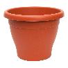 MACETA MEDITERRANEA Ø 25 CM X 20 CM PLASTICO COLOR TERRACOTA