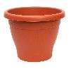 MACETA MEDITERRANEA Ø 20 CM X 15 CM PLASTICO COLOR TERRACOTA