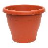 MACETA MEDITERRANEA Ø 20 CM X 15 CM PLASTICO COLOR TERRACOTA