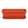 JARDINERA MACETERO RECTANGULAR PLASTICO TERRACOTA EVA 50CM+PLATO