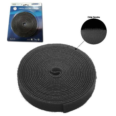 SIFER CINTA VELCRO ADHESIVA MACHO-GANCHO NEGRO 6,5MX20MM BLISTER