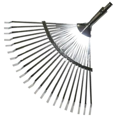 PLUVIA JARDIN RASTRILLOESCOBA AJUSTABLE 22 PUA SIN MANGO 118-22T