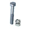 TORNILLO HEXAGONAL 931-934 ZINC 16X130 C-TUERCA 8.8 (CAJA 0.25 UNIDADES)