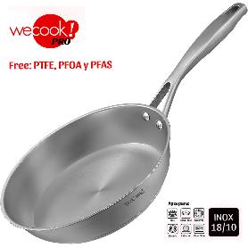 WECOOK SARTEN 20CM PRO ACERO INOX 3.5 MM TODO FUEGO REF. 64020
