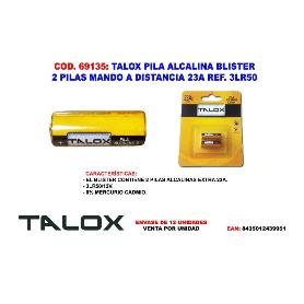 TALOX PILA ALCALINA 12V-BLISTER 2 U. 23A2 3LR50 (MN21)