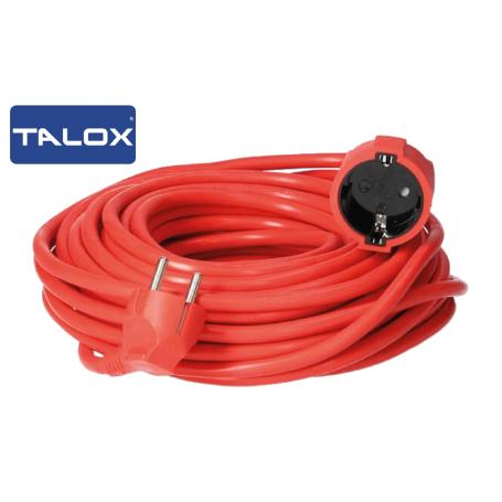 TALOX ALARGADOR PROLONG CABLE ROJO 2P+T 3X1,5 X 15 M DGYFB-04-15