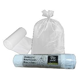 BOLSA BASURA 20 LT 20 UND 45X47 CM BLANCA AUTOCIERRE   22418