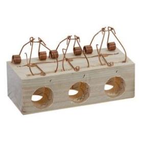 BAJA RATONERAS MADERA 3 AGUJEROS PEQUEÑA Ø-28 MM 5240