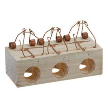 BAJA RATONERAS MADERA 3 AGUJEROS PEQUEÑA Ø-28 MM 5240