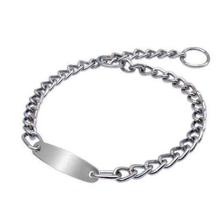 COLLAR PERRO CADENA DE FUERZA ADIESTRAMIENTO  PLACA 45 CM  08001