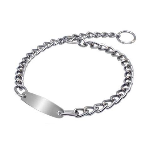 COLLAR PERRO CADENA FUERZA ADIESTRAMIENTO PLACA 50 CM  08002