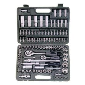 SIFER JUEGO LLAVES VASO PROFESIONAL 108 PIEZAS DE 1-2-1-4 AB718