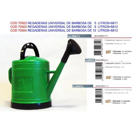 REGADERAS UNIVERSAL DE BARBOSA DE 13  LITROS 6813