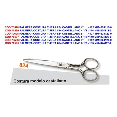 TIJERA COSTURA MODELO CASTELLANO 4&QUOT;