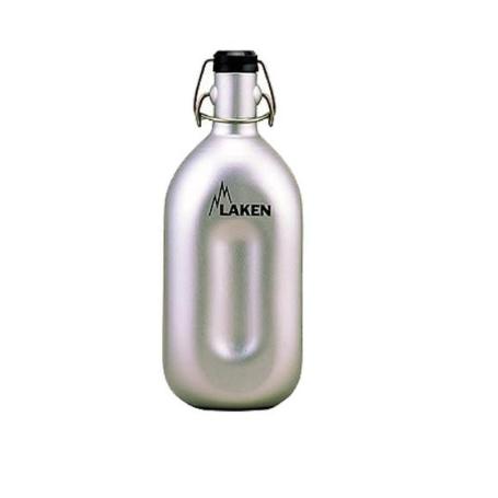 LAKEN FINSTOCK BOTELLA ALUMINIUM CICLISTA 1L PLATA+CIERRE 43