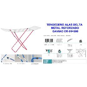 TENDEDERO ALAS DELTA METAL REFORZADO GAVIAO ER-01 300 (CAJA 2 UNIDADES)