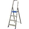 SIFER ESCALERA DOMESTICA ALUMINIO 4 PELDAÑOS 8 CM ECO 2002-02002