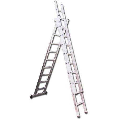 ESCALERAS 3 TRAMOS 3X  10 PELD+TRAVESAÑO 3X3,0 MT.01173 EN131