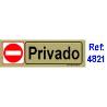 BAJA PLACA ADH.PRIVADO   PVC 53X165MM 4821 BL