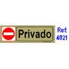 BAJA PLACA ADH.PRIVADO   PVC 53X165MM 4821 BL