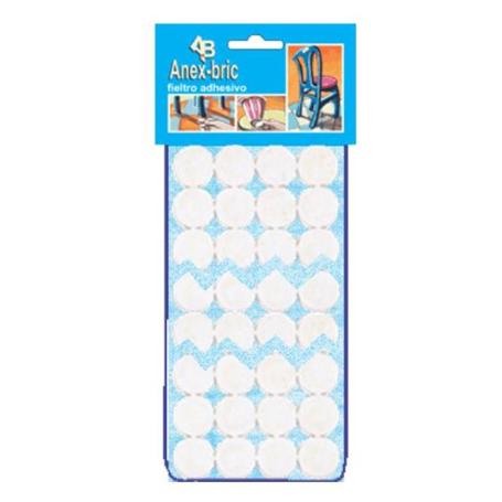 FIELTRO 8911 ADHES FINSTOCK ROLLO 1 METRO CON DISCOSX21MM BLANCO