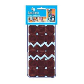 BAJA FIELTRO 8972 ADHES. CON CUADRADOS 28X28MM MARRON