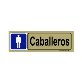 BAJA PLACA ADH.CABALLEROS PVC 53X165MM 4521 BL