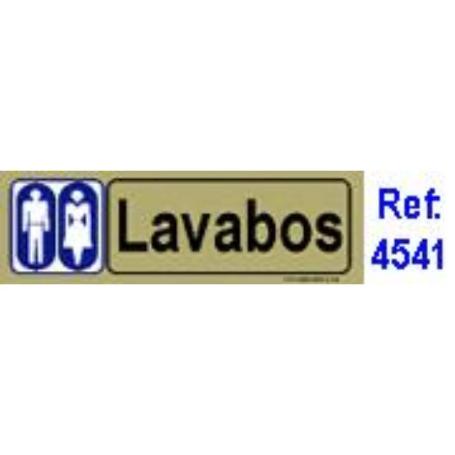 PLACA ADH.LAVABOS   PVC 53X165MM 4541 BL FINSTOCK