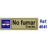 BAJA PLACA ADH.NO FUMAR  PVC 53X165MM 4641 BL