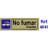 BAJA PLACA ADH.NO FUMAR  PVC 53X165MM 4641 BL