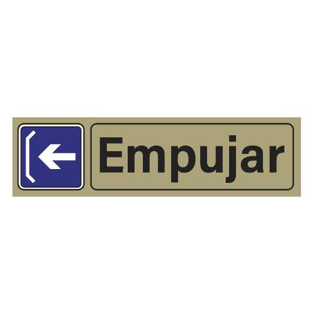 PLACA ADH.EMPUJAR HORIZONTAL PVC 53X165MM 4731 BL FINSTOCK
