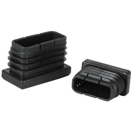 CONTERAS RECTANGULAR ESTRIADA 80X40 INT. NEGRA100U STR-KK-80X40 (CAJA 100 UNIDADES)