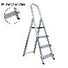 SIFER ESCALERA EXPERT PRO ALUMINIO 3 PELDAÑO 12CM  SEGUR-06720
