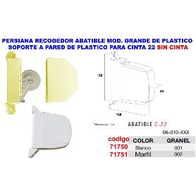 PERSIANA RECOGEDOR ABATIBLE GRAND BLANCO SIN CINTA 22MM 06010001