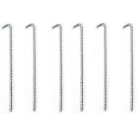 PIQUETA CAMPING VARILLA CORRUGADA 250 X 6MM BLISTER 4 U 5581260