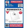 BOLSA ASPIRADOR PACK 5 UDS. ROWENTA ARTEC 2 SILENCE FORCE 915519
