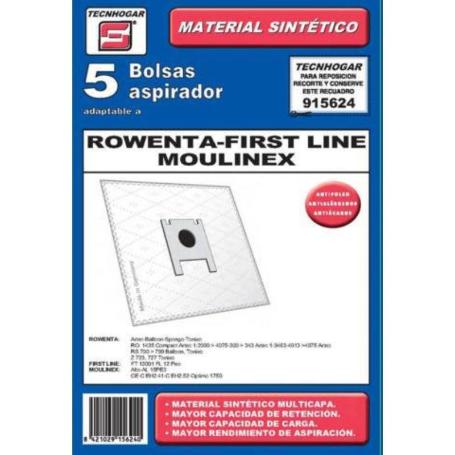 BOLSA ASPIRADOR PACK 5 UDS. ROWENTA-MOULINEX 915624