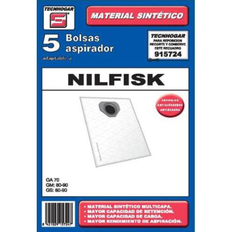BAJA BOLSA ASPIRADOR PACK 5 UDS. NILFISK 915724
