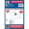 BOLSA ASPIRADOR PACK 5 UDS. HOOVER-MOULINEX 915731