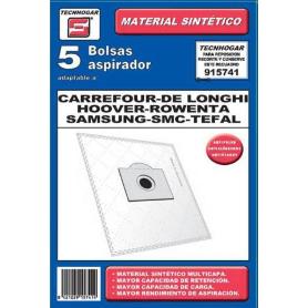 BOLSA ASPIRADOR PACK 5 UDS. HOOVER-ROWENTA-SAMSUNG 915741