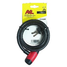 AVL CANDADO CABLE BICI-MOTO 5,5 MM  LLAVE SERRETA PY3060