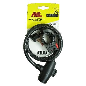 AVL CANDADO CABLE BICI-MOTO 4,5 MM LLAVE SERRETA PY3091