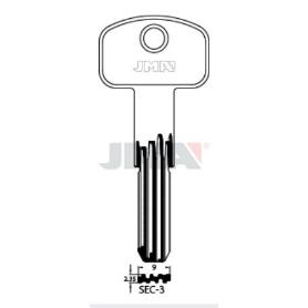 LLAVES JMA SEGURIDAD LATON MOD SEC-3 (CAJA 10 UNIDADES)