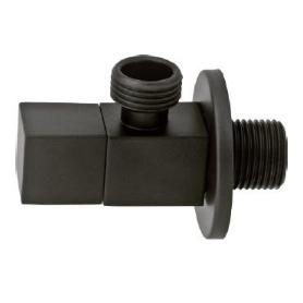 VALVULA ESCUADRA 1-2X3-8 NEGRA MOD BLACK CUBE M-REDOND AR021-1