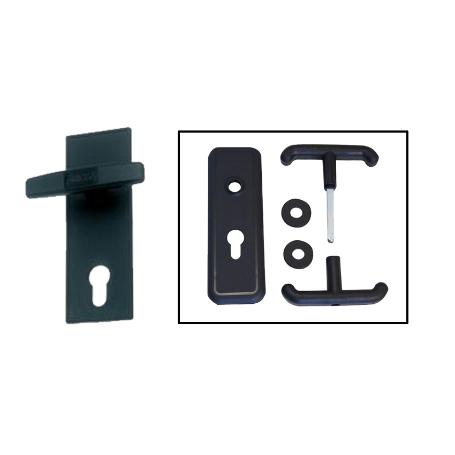 MCM POMOS JUEGO MANIVELA CERADURA PUERTA GARAJE OSCILANTE 1511EP