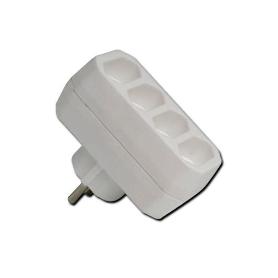 SIMON FIN ADAPT.BLCO 4 TOMAS FRONT.BASE CON TT 10A 250V CL117607