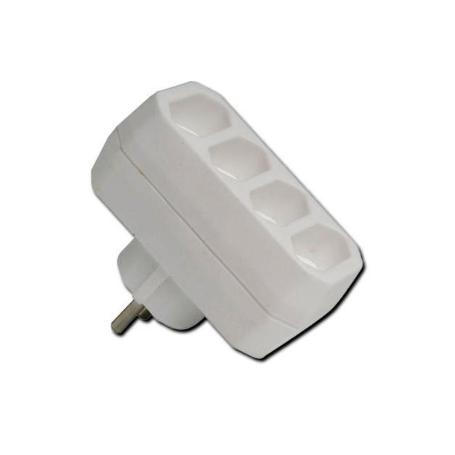 SIMON FIN ADAPT.BLCO 4 TOMAS FRONT.BASE CON TT 10A 250V CL117607